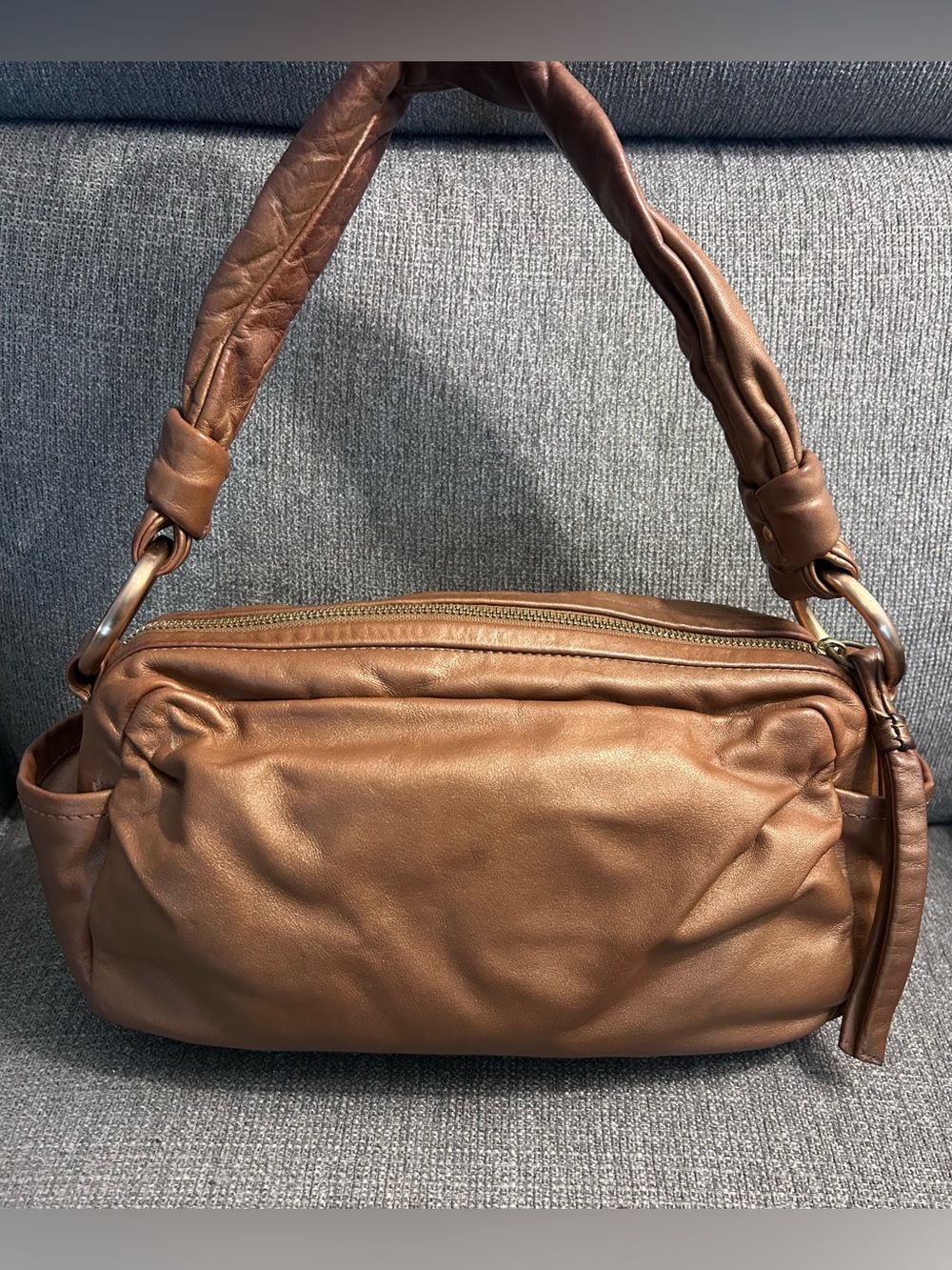 Coach Parker Soho Leather Hobo Bag Pearlized Copper Y2K Slouchy Shoulder (13442)